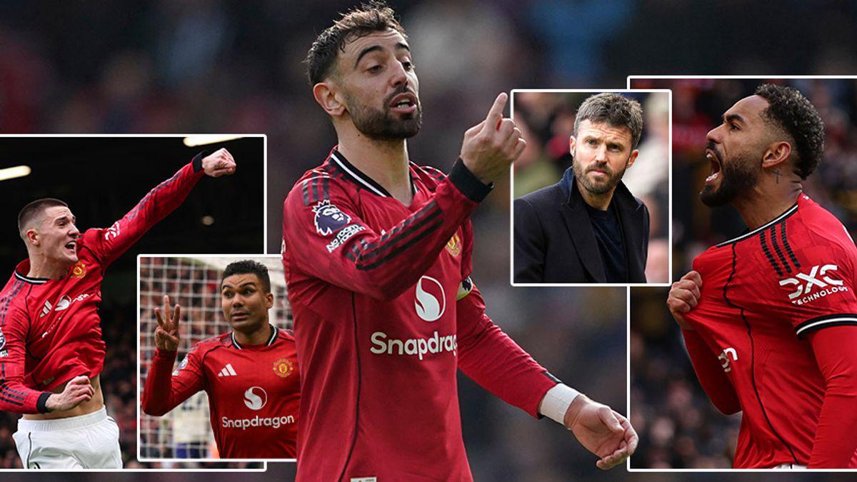 开云登录网址入口-B费破纪录+卡塞米罗破门！曼联3-1胜维拉稳居前三，欧冠资格稳了